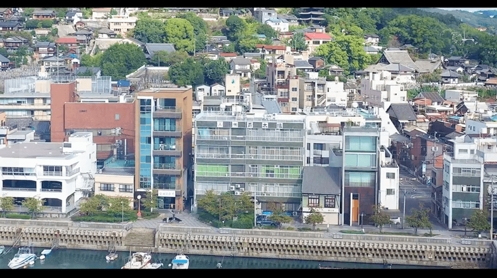 青木組様70周年記念尾道水道と青木組様社屋