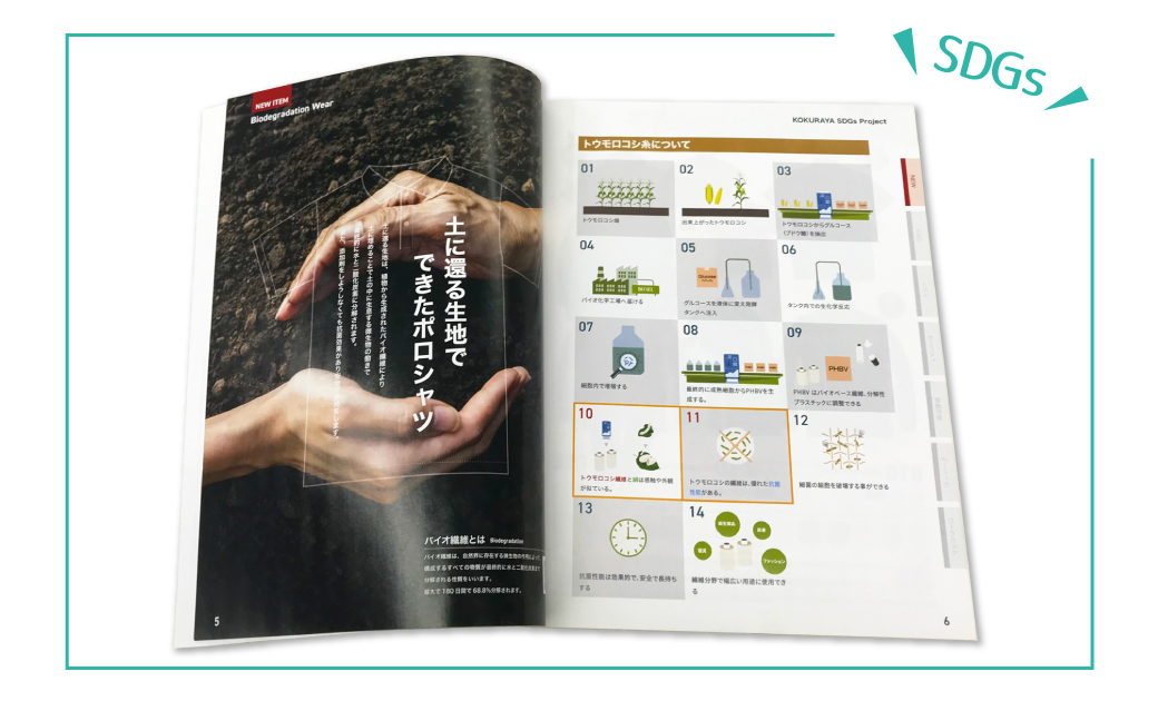 株式会社小倉屋様ユニフォームカタログ SDGsの取り組み