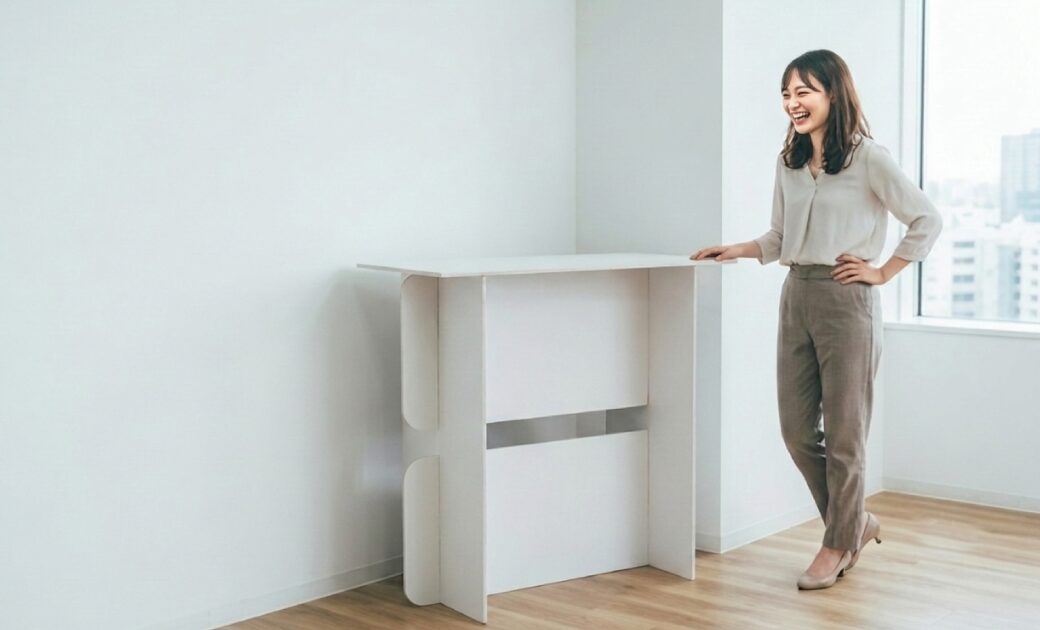 組み立てた楽展キットを使用する様子